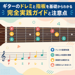 ギターのドレミと指板を基礎からわかる完全実践ガイドと注意点