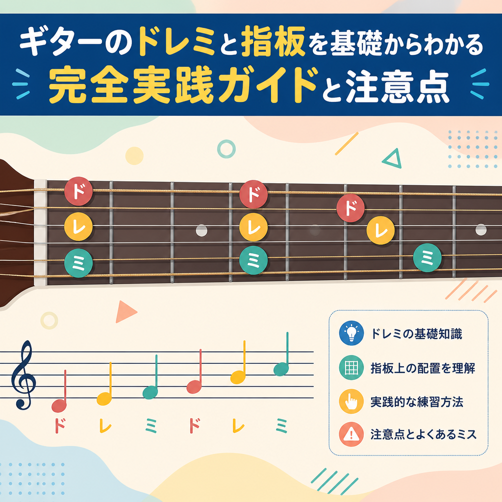 ギターのドレミと指板を基礎からわかる完全実践ガイドと注意点
