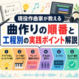 現役作曲家が教える曲作りの順番と工程別の実践ポイント解説